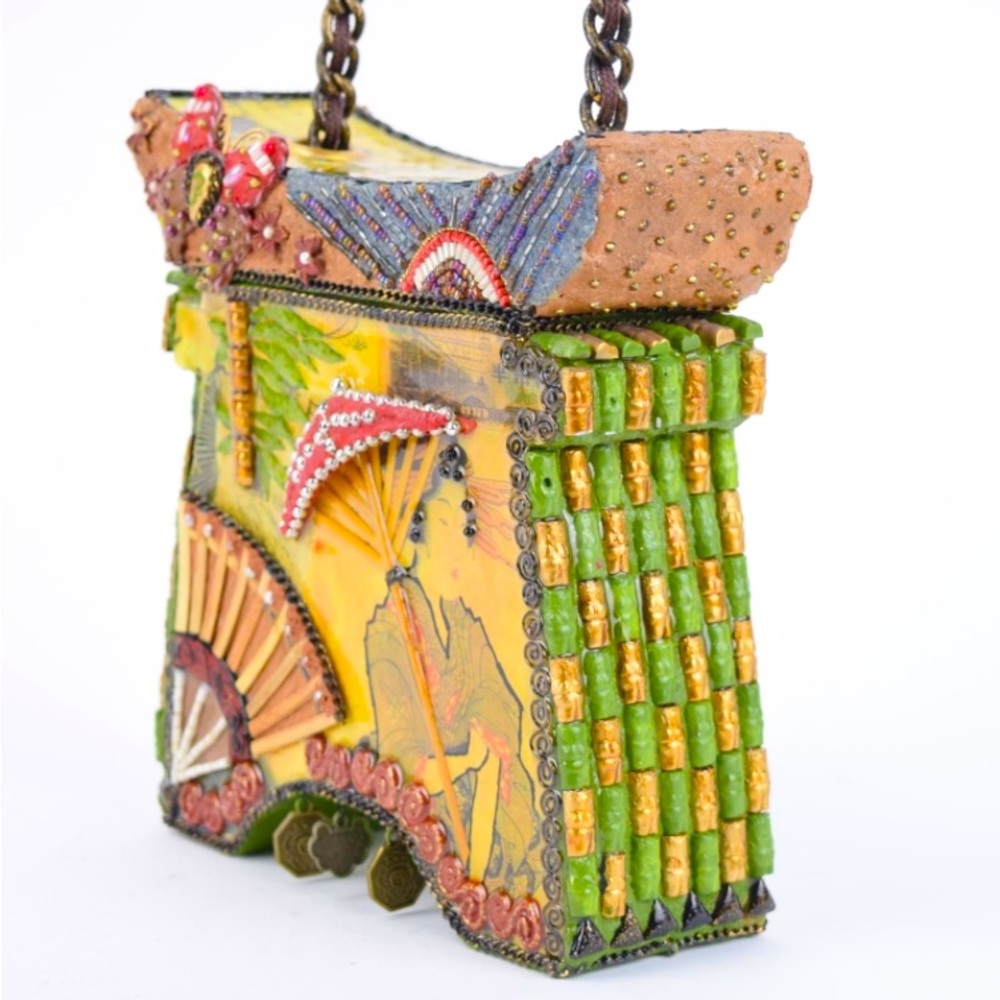 Mary Francis embellished evening bag